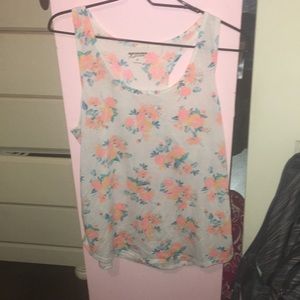 designed tank top & orange neon tank